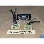 OEM 1959 Cadillac Deville Eldorado Fleetwood DASH INSTRUMENT CLUSTER WIRE HARNESS PIGTAIL CONNECTORS LEFT & RIGHT